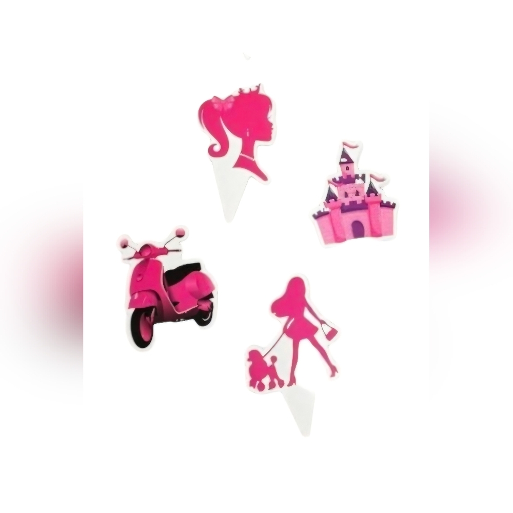 12 Decorations for Princess-themed Birthday Cupcakes Party Supplies